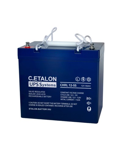 C.ETALON CHRL 12-55. Аккумулятор герметичный свинцово-кислотный. ETALON в Стерлитамаке