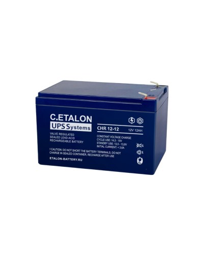 C.ETALON CHR 12-12. Аккумулятор герметичный свинцово-кислотный. ETALON в Стерлитамаке