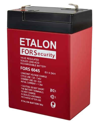 ETALON FORS 6045. Аккумулятор герметичный свинцово-кислотный. ETALON в Стерлитамаке