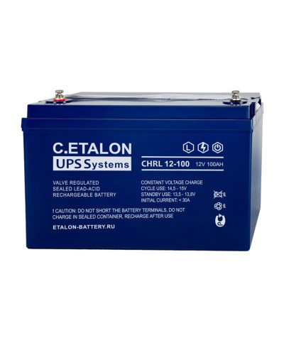 C.ETALON CHRL 12-100. Аккумулятор герметичный свинцово-кислотный. ETALON в Стерлитамаке