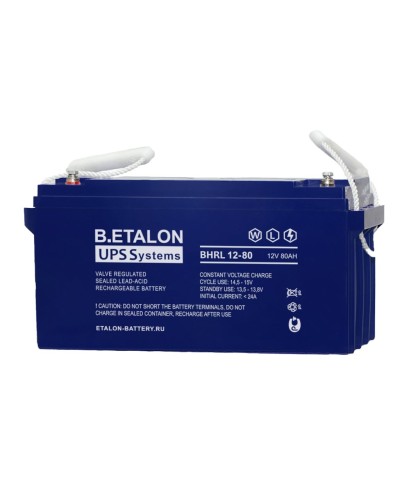 B.ETALON BHRL 12-80. Аккумулятор герметичный свинцово-кислотный. ETALON в Стерлитамаке