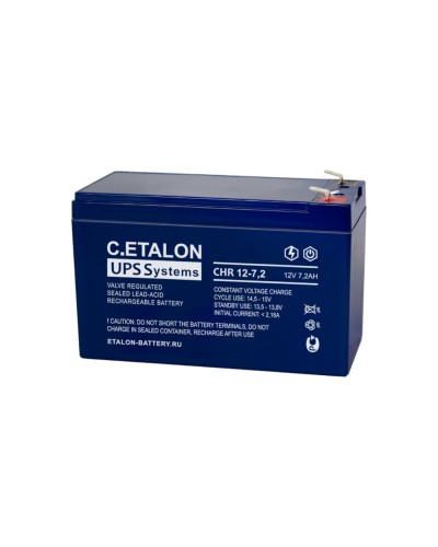 C.ETALON CHR 12-7,2. Аккумулятор герметичный свинцово-кислотный. ETALON в Стерлитамаке