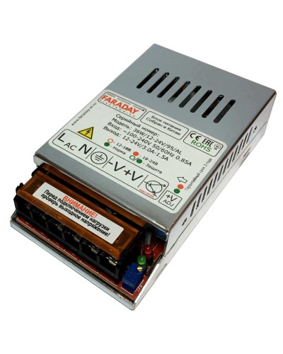 36W/12-24V/95AL. Импульсный блок питания. FARADAY в Стерлитамаке