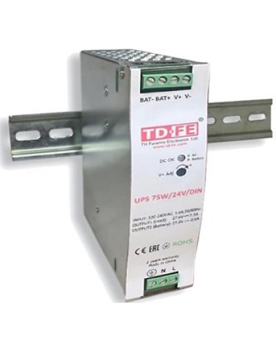 UPS 75W/24V/DIN. Блок бесперебойного питания. FARADAY в Стерлитамаке