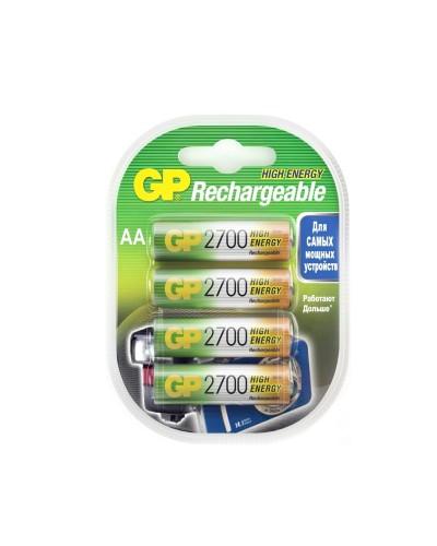 GP 270AAHC AA (GP 270AAHC-2DECRC4), упак. 4 шт.. Перезаряжаемые аккумуляторы. GP Batteries в Стерлитамаке