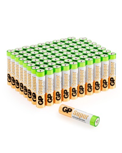GP Super Alkaline 24A AAA (GP 24A-2CRVS80), упак. 80 шт.. Алкалиновые батарейки. GP Batteries в Стерлитамаке