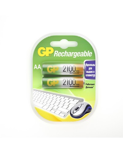 GP 210AAHC AA (GP 210AAHC-2DECRC2), упак. 2 шт.. Перезаряжаемые аккумуляторы. GP Batteries в Стерлитамаке