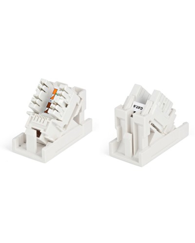 SIP2K-C6-M45-22.5. Вставка 45x22,5 с наклонным модулем RJ-45 категории 6. Hyperline в Стерлитамаке