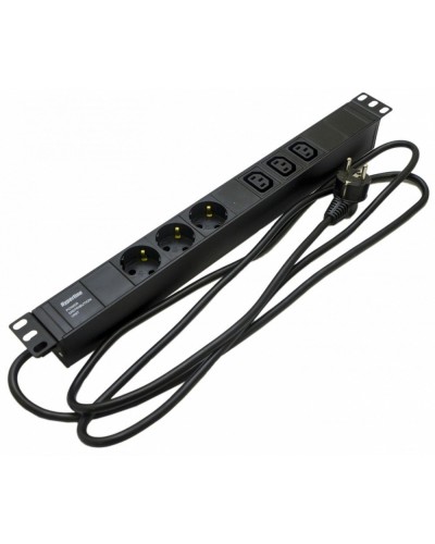 SHE19-3SH-3IEC-2.5EU. Блок розеток 19. Hyperline в Стерлитамаке