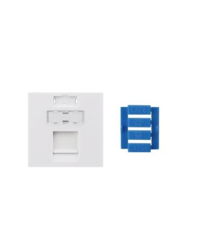 SIP3-1K-M45-45. Вставка 45x45 для 1 модуля Keystone Jack, со шторкой. Hyperline в Стерлитамаке