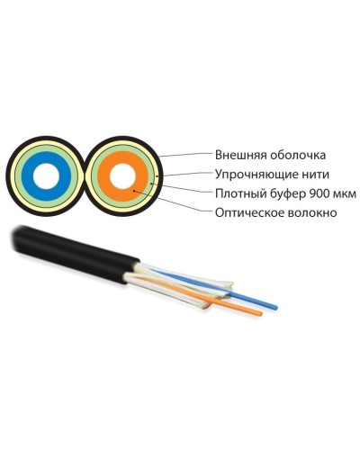 FO-D3-IN-50-2-LSZH-BK. Кабель волоконно-оптический многомодовый. Hyperline в Стерлитамаке