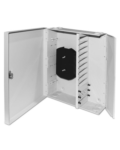 FO-WBX-12xSLT-W140H42-96UN-GY. Кросс оптический настенный. Hyperline в Стерлитамаке