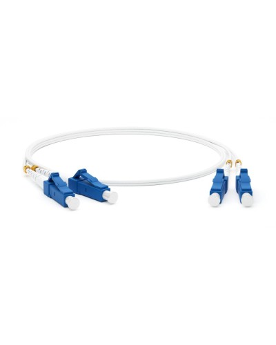 FC-D2-9A1-LC/UR-LC/UR-H-1M-LSZH-WH. Патч-корд волоконно-оптический LC-LC. Hyperline в Стерлитамаке