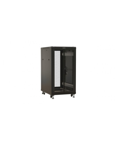 TTBR-1868-DD-RAL9004. Шкаф телекоммуникационный 19 напольный 18U. Hyperline в Стерлитамаке