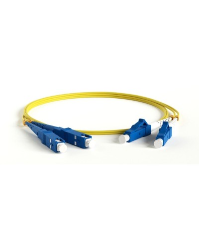 FC-D2-9-LC/UR-SC/UR-H-1M-LSZH-YL. Патч-корд волоконно-оптический LC/UPC-SC/UPC. Hyperline в Стерлитамаке