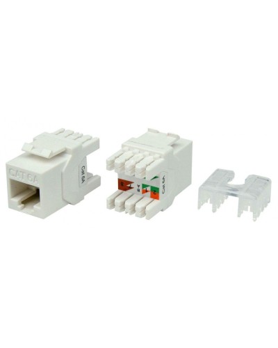 KJ8-8P8C-C6A-180-WH. Вставка Keystone Jack RJ-45. Hyperline в Стерлитамаке