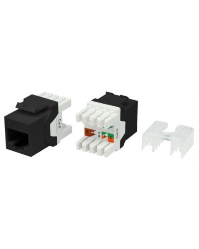KJ8-8P8C-C6-180-BK. Вставка Keystone Jack RJ-45. Hyperline в Стерлитамаке
