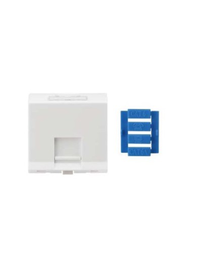 SIP3A-1K-M45-45. Вставка угловая 45x45 для 1 модуля Кeystone Jack, со шторками. Hyperline в Стерлитамаке