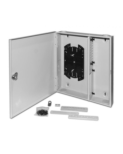 FO-WBX-4xSLT-W140H42-32UN-GY. Кросс оптический настенный. Hyperline в Стерлитамаке