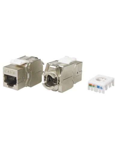 KJ8-8P8C-C6-180-TLS-SH-F-WH. Вставка Keystone Jack RJ-45. Hyperline в Стерлитамаке