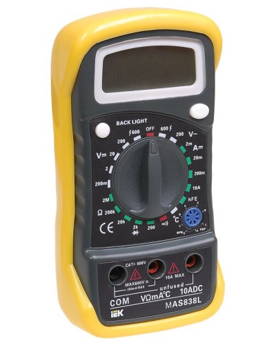 Мультиметр цифровой Master MAS838L (TMD-3L-838). Мультиметр цифровой. IEK в Стерлитамаке