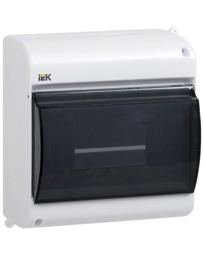 Корпус пластиковый КМПн 2/6 IP30 белый KREPTA 3 (MKP42-N-06-30-09). Щиток модульный с прозрачной дверцей, настенный. IEK в Стерлитамаке
