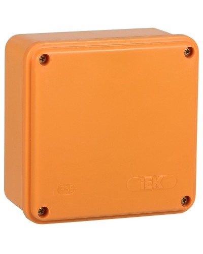 Коробка распаячная огнестойкая ПС 100х100х50 6P 6мм² IP44 гладкие стенки (UKF20-100-100-050-6-6-09). Коробка распаячная огнестойкая безгалогенная (HF). IEK в Стерлитамаке