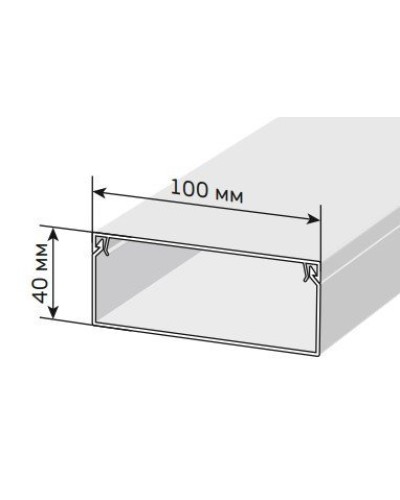 Короб 100х40 ЭЛЕКОР (CKK10-100-040-1-K01). Кабель-канал с двойным замком. IEK в Стерлитамаке