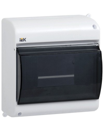 Корпус пластиковый КМПн 2/4 IP30 белый KREPTA 3 (MKP42-N-04-30-12). Щиток модульный с прозрачной дверцей, настенный. IEK в Стерлитамаке