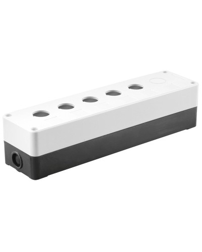 Корпус КП105(6) для кнопок 5(6) мест белый (BKP10-6-K01). Корпус для кнопочных постов. IEK в Стерлитамаке