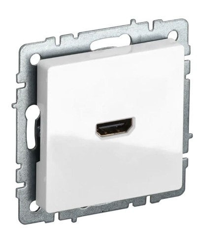 Розетка HDMI РHDMI-0-БрБ белая BRITE (BR-H10-K01). Розетка HDMI. IEK в Стерлитамаке