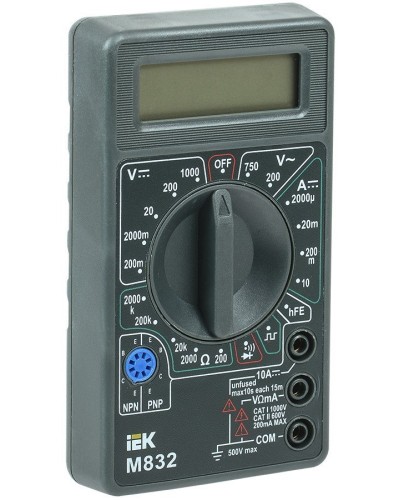 Мультиметр цифровой Universal M832 (TMD-2S-832). Мультиметр цифровой. IEK в Стерлитамаке