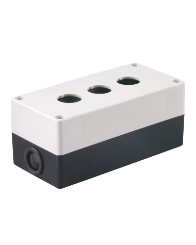 Корпус КП103 для кнопок 3 места белый (BKP10-3-K01). Корпус для кнопочных постов. IEK в Стерлитамаке