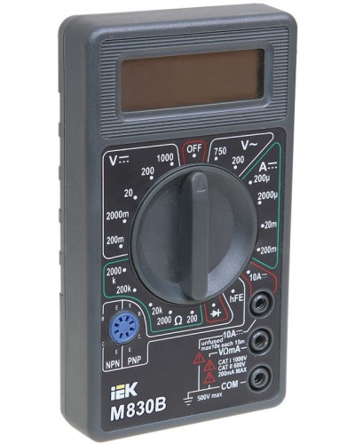 Мультиметр цифровой Universal M830B (TMD-2B-830). Мультиметр цифровой. IEK в Стерлитамаке