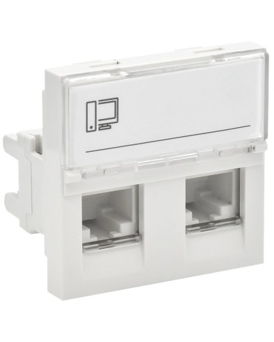 Розетка RJ45 кат.6 PRIMER РКИ-22-00-П-6 белый IEK (PR-KK40D-RI-0-2-2C06U-K01). Розетка RJ-45. IEK в Стерлитамаке
