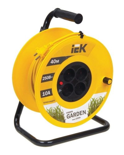 УК40 4 места, 40м (WKP23-10-04-40). Удлинитель на катушке Garden. IEK в Стерлитамаке