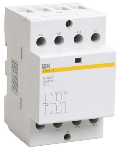 Контактор модульный КМ63-40 AC/DC (MKK21-63-40). Контактор модульный. IEK в Стерлитамаке