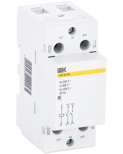 Контактор модульный КМ40-20 AC (MKK11-40-20). Контактор модульный. IEK в Стерлитамаке