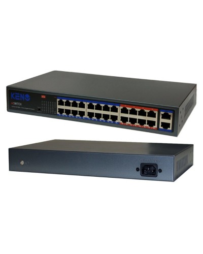 KN-SW2402POE+. Коммутатор с питанием по PoE. KENO в Стерлитамаке