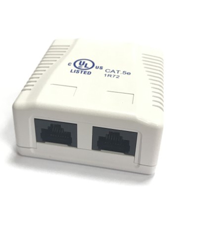 RJ-45-2 (8P8C) CAT5e, 2 выхода (LISTED) компьютерная розетка: Розетка компьютерная 2 выхода в Стерлитамаке