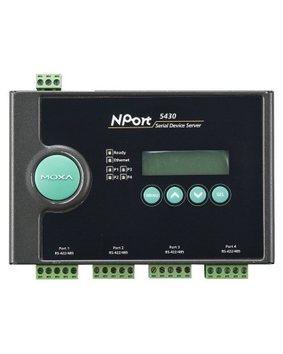 NPort 5430. 4-портовый асинхронный сервер. MOXA в Стерлитамаке