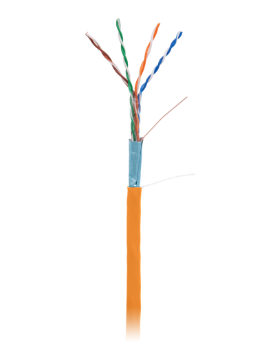 F/UTP 4pair, Cat5e, In, LSZH (EC-UF004-5E-LSZH-OR). Кабель «витая пара» (LAN) для структурированных систем связи. NETLAN в Стерлитамаке