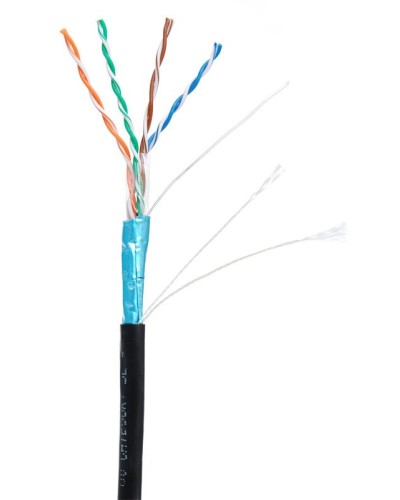 F/UTP 4pair, Cat5e, Out, PE (EC-UF004-5E-PE-BK-1). Кабель «витая пара» (LAN) для структурированных систем связи. NETLAN в Стерлитамаке