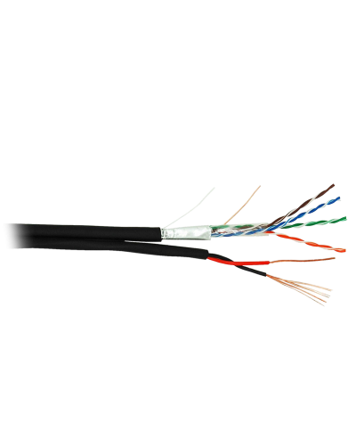 F/UTP 4pair, Cat5e, Out, PVC+PWR (EC-UF004-5E-PC075-PE-BK). Кабель «витая пара» (LAN) для структурированных систем связи. NETLAN в Стерлитамаке