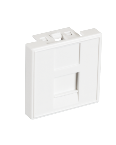 EC-IMF-1-WT-10 (10шт). Вставка 45x45 (Mosaic) для 1 модуля Keystone Jack. NETLAN в Стерлитамаке