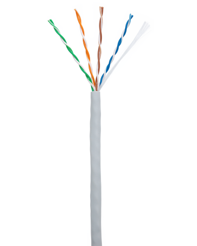 U/UTP 4pair, Cat5e, In, PVC (EC-UU004-5E-PVC-GY-1). Кабель «витая пара» (LAN) для структурированных систем связи. NETLAN в Стерлитамаке