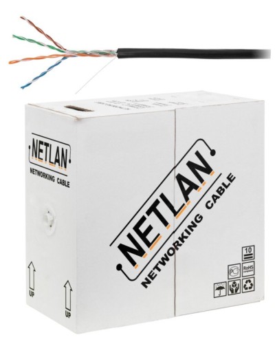 U/UTP 4pair, Cat5e, Out, PE, CCA (CCA-UU004-5E-PE-BK) . Кабель «витая пара» (LAN) для структурированных систем связи. NETLAN в Стерлитамаке