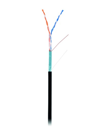 F/UTP 2pair, Cat5, Out, PE (EC-UF002-5-PE-BK). Кабель «витая пара» (LAN) для структурированных систем связи. NETLAN в Стерлитамаке
