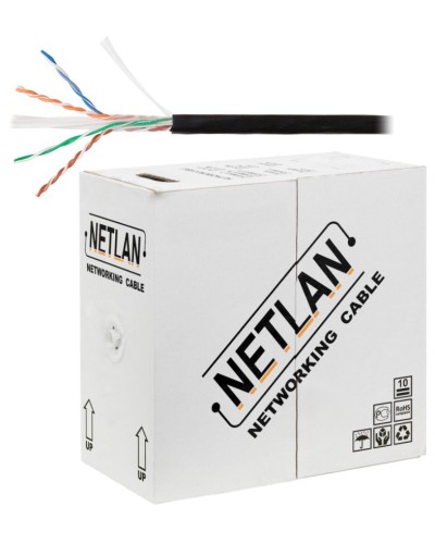 U/UTP 4pair, Cat6, Solid, Out, PE (EC-UU004-6-PE-BK). Кабель «витая пара» (LAN) для структурированных систем связи. NETLAN в Стерлитамаке