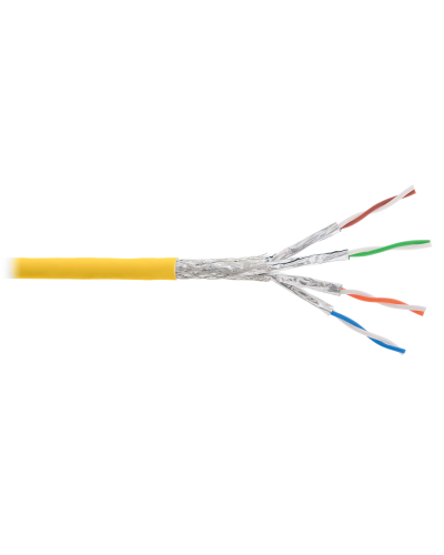S/FTP, 4pair, Cat7a, Solid, In, LSZH (NKL 4375C-YL). Кабель «витая пара» (LAN) для структурированных систем связи. NIKOLAN в Стерлитамаке